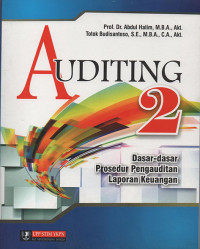 Image of Auditing 2 : dasar-dasar prosedur pengauditan laporan keuangan