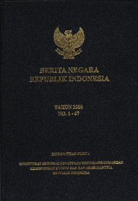 Image of Berita Negara Republik Indonesia Tahun 2010 No.1-67