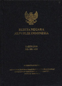 Image of Berita Negara Republik Indonesia: Tahun 2010 No. 551-610