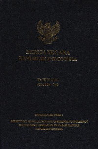 Image of Berita Negara Republik Indonesia: Tahun 2010 No. 690-749