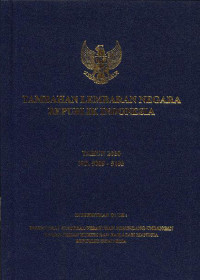 Image of Tambahan lembaran negara Republik Indonesia : tahun 2010 No.5089-5183