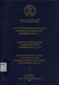 Image of Law of the Republic of Indonesia number 35 of the year 2009