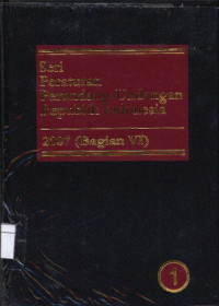 Image of Seri peraturan perundang-undangan Republik Indonesia : 2007 (Bagian IV) jilid 1