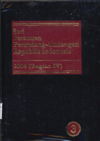 Image of Seri Peraturan Perundang-undangan Republik Indonesia : 2004 (Bagian IV) jilid 3