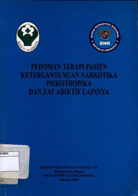 Image of Pedoman terapi pasien ketergantungan narkotika psikotropika dan zat adiktif lainnya