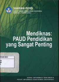 Image of Mendiknas : PAUD pendidikan yang sangat penting.