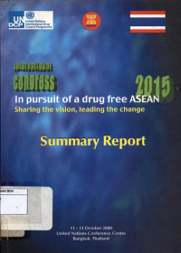 Image of International congress in pursuit of a drug free ASEAN 2015 sharing the vision