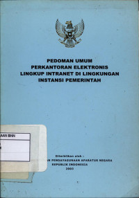 Image of Pedoman umum perkantoran elektronis lingkup intranet di lingkungan instansi pemerintah
