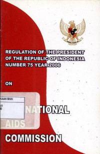Image of Regulation Of The President Of The Republic Of Indonesia Number 75 Year 2006