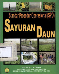 Image of Standar prosedur operasional (SPO) : sayuran daun