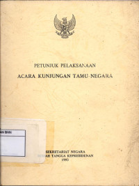 Image of Petunjuk pelaksanaan acara kunjungan tamu negara