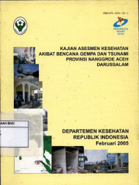 Image of Kajian asesmen kesehatan akibat bencana gempa dan tsunami provinsi Nanggroe Aceh Darussalam