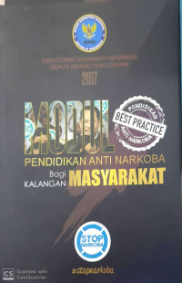 Image of Modul pendidikan anti narkoba bagi kalangan masyarakat