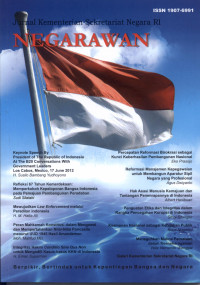 Image of Jurnal kementrian Sekretaris Negara RI Negarawan