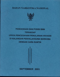 Image of Pandangan dan Posisi BNN