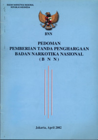 Image of Pedoman Pemberian Tanda Penghargaan BNN