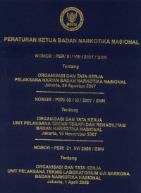 Image of Peraturan Ketua Badan Narkotika Nasional