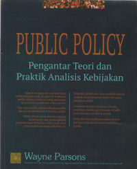 Image of Public Policy : Pengantar Teori dan Praktik Analisis Kebijakan