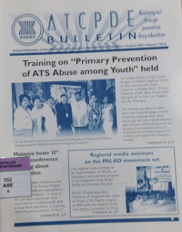 Image of ATCPDE Bulletin Reaching Out Through Preventive Drug Education