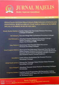 Image of Jurnal majelis : media aspirasi konstitusi