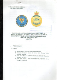 Image of KUNJUNGAN AUSTRALIAN BORDER FORCE (ABF) KE BADAN NARKOTIKA NASIONAL DAN FASILITAS K9 BNN DI DIREKTORAT POLISI SATWA BAHARKAM MABES POLRI TANGGAL 5 AGUSTUS 2016