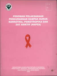 Image of Pedoman Pelaksanaan Pengurangan Dampak Buruk Narkotika, Psikotropika dan Zat Adiktif