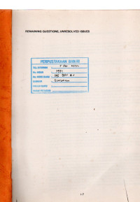 Image of Remaining Question, Unresolved Issues