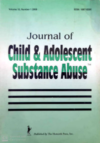 Image of Journal of child & adolescent substance abuse volume 10, number 1 2000
