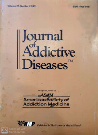 Image of Journal of addictive diseases volume 20, number 2 2001