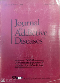 Image of Journal of addictive diseases volume 22, number 1 2003